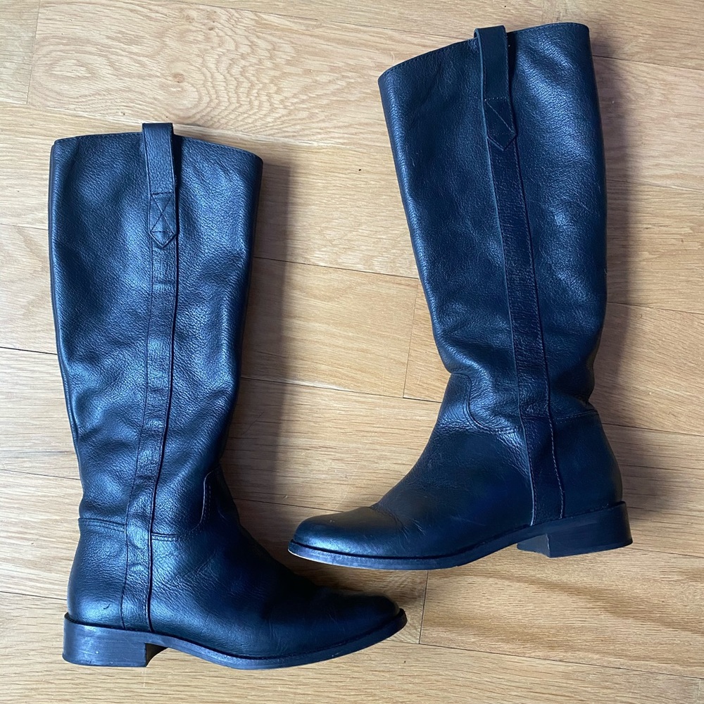 Madewell leather knee high boots